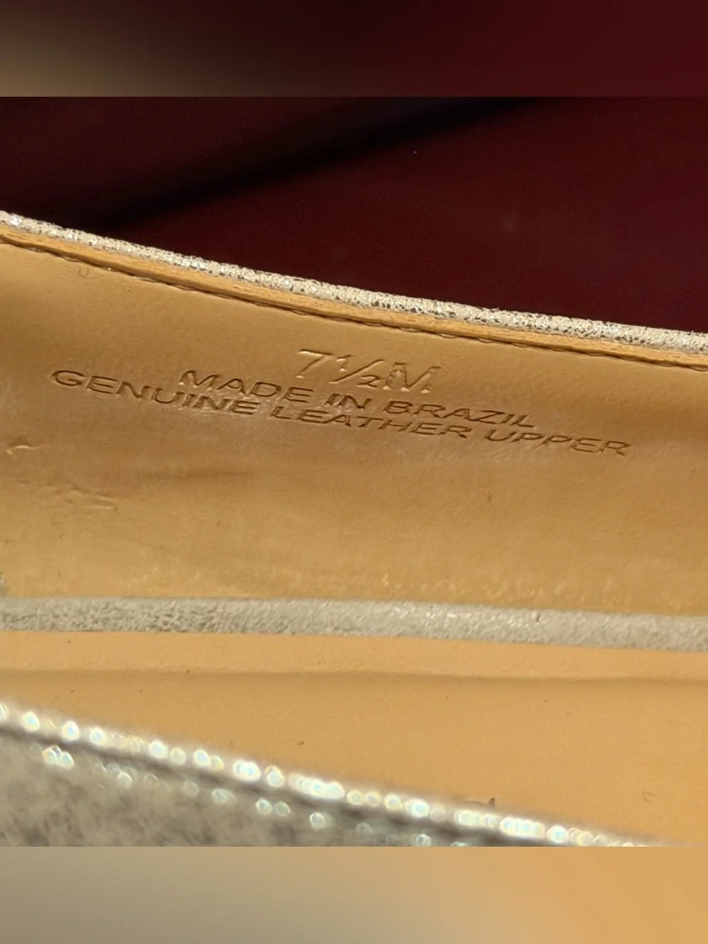 Talbots Metallic Loafers